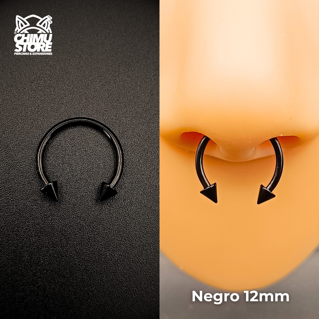 NEW Circular Barbell (RE) Titanio G23 - Puntas Tamaño 12mm (1,2mm;16G)