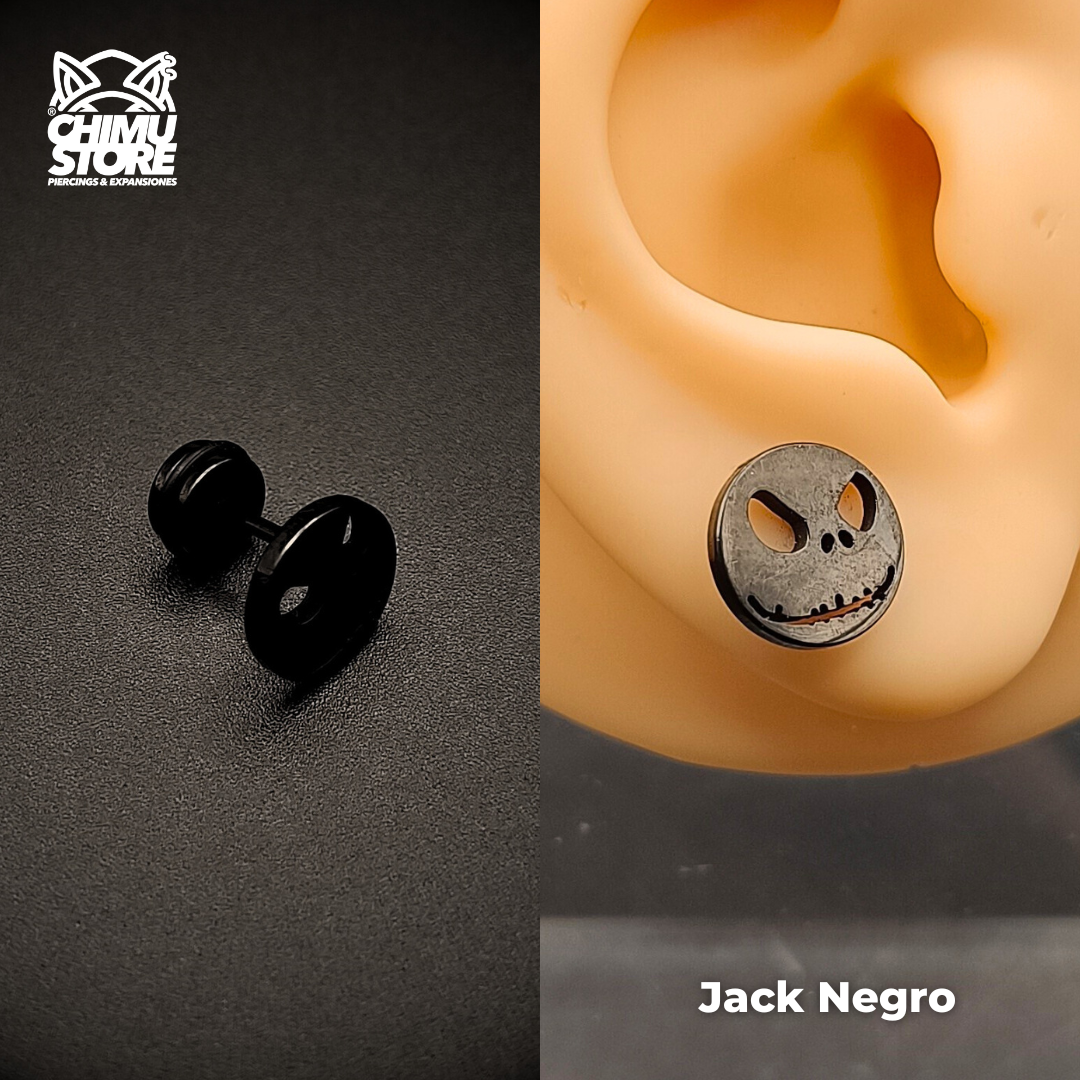 NEW Piercing Acero Inoxidable Gomita - Jack (1mm;6mm) (18G)
