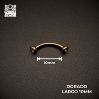 NEW Banana (HC) Titanio G23 - Bezel Set Zirconias (1,2mm) (16G)