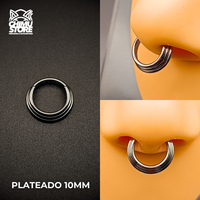 NEW Argolla Clicker Titanio G23 - Triple Argolla Gradiente 001 (1,2mm) (16G)