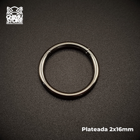 NEW Argollas Clicker Titanio G23 - Plateadas (2mm) (12G)