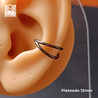 NEW Argolla Clicker Titanio G23 - Doble Anillo (1,2mm) (16G)