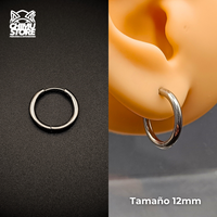 NEW Argollas Titanio G23 - Plateados Grosor 2mm - Para Colgantes y Septums (18G)