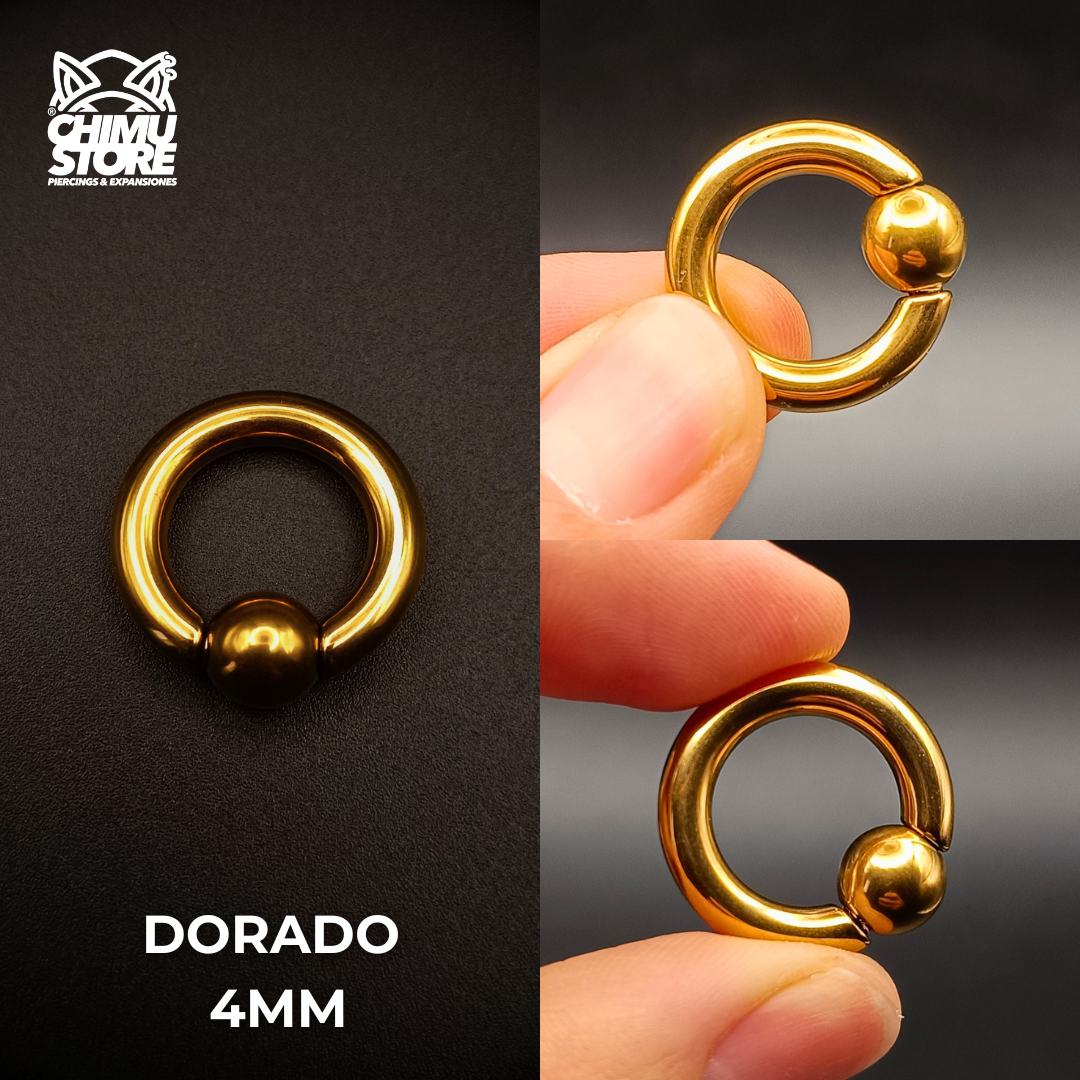 NEW Peso para Expansion Acero Inoxidable - Argolla con Bola