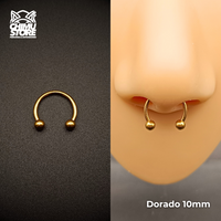 NEW Circular Barbell Titanio G23 - Tamaño 10mm (1,2mm;10mm) (16G)