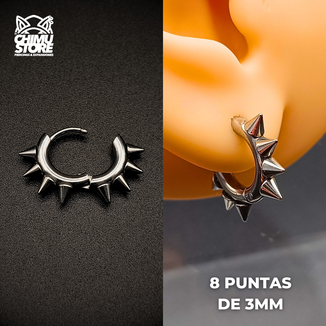 NEW Piercing Lobulo Acero Inoxidable - Puntas (1mm;8mm) (18G)