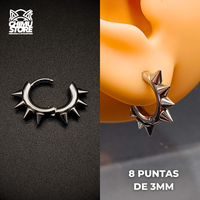 NEW Piercing Lobulo Acero Inoxidable - Puntas (1mm;8mm) (18G)