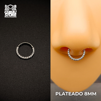 NEW Argolla Clicker Titanio G23 - Zirconias Frontales (1,2mm) (16G)