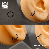 Argollas Clicker Titanio G23 - Tamaño 7mm (1,2mm) (16G)
