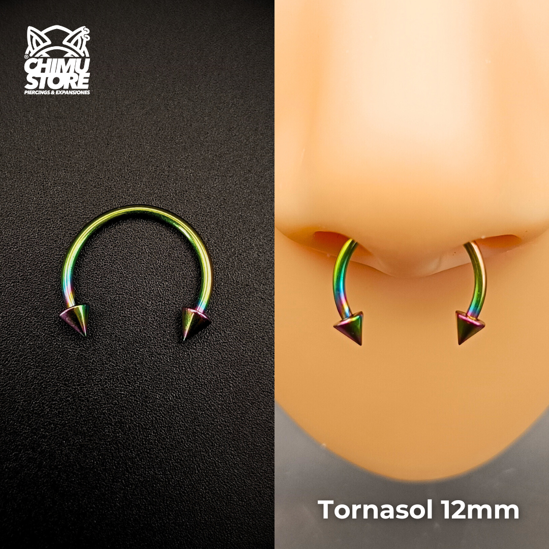 NEW Circular Barbell (RE) Titanio G23 - Puntas Tamaño 12mm (1,2mm;16G)
