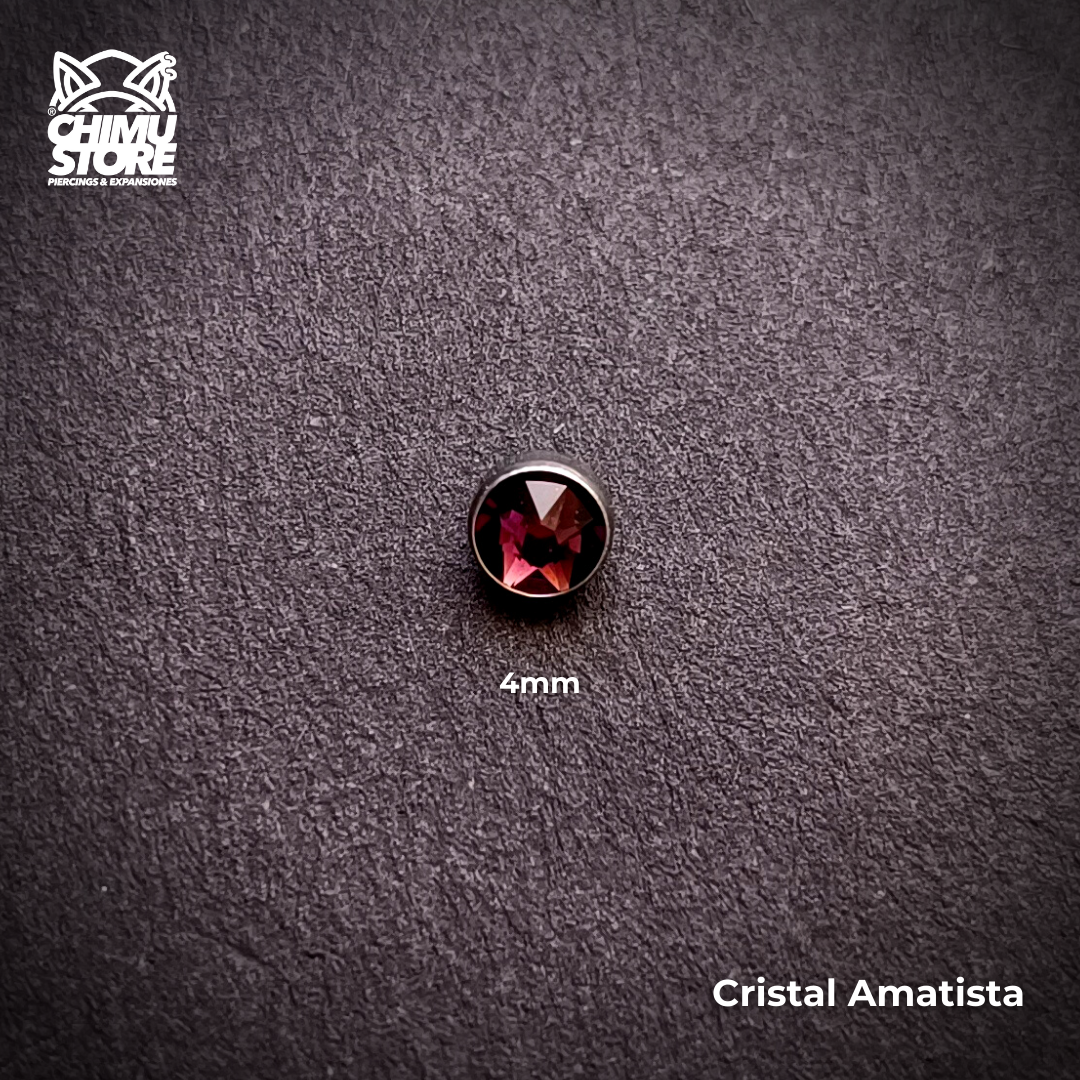 Top de Microdermal Titanio G23 - Cristales 4mm (1,6mm) (14G)