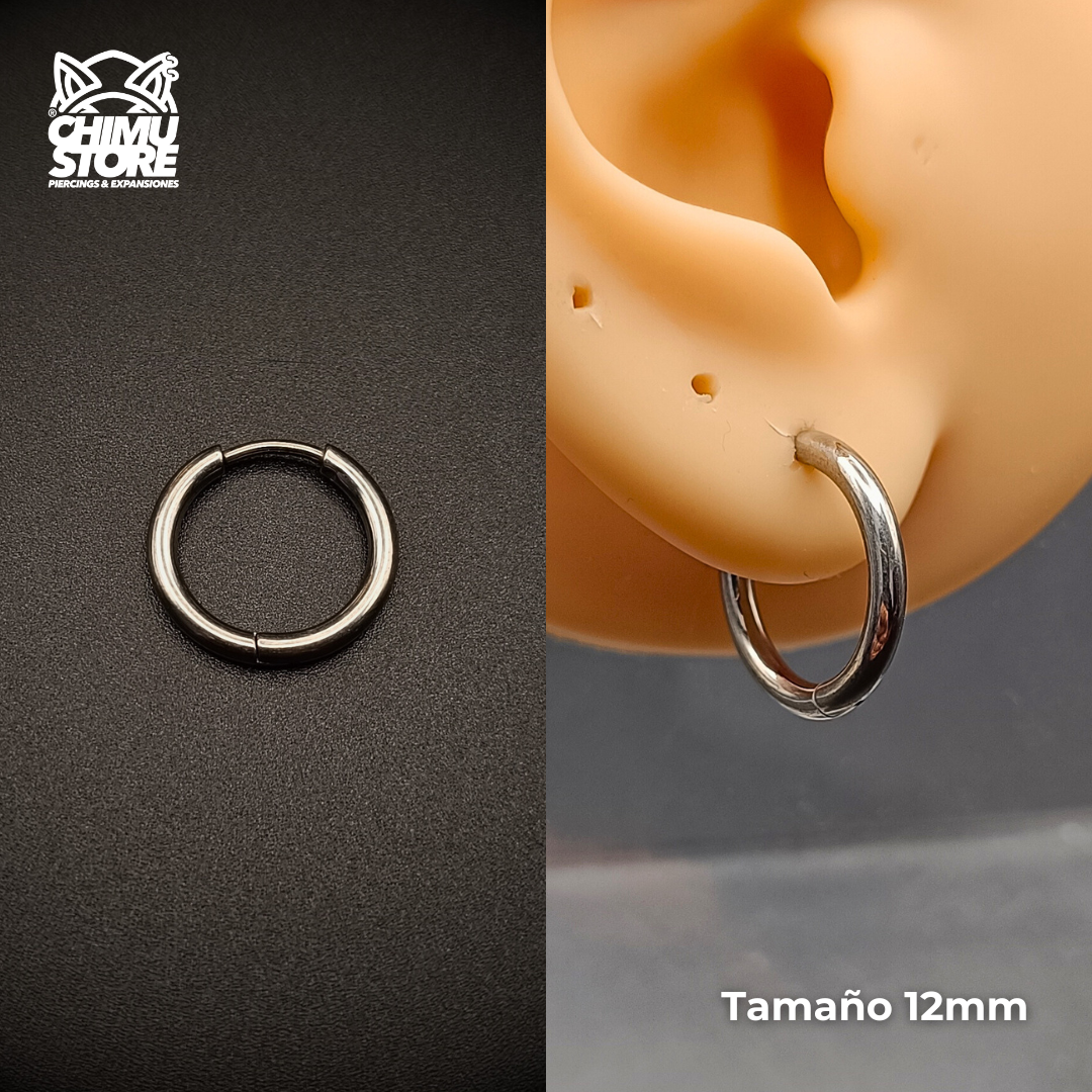NEW Argollas para Colgantes Titanio G23 - Plateados Grosor 2mm
