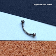 REP Banana Rosca Interna Titanio ASTM F-136 - Plateada Bolitas 3mm (1,2mm) (16G)
