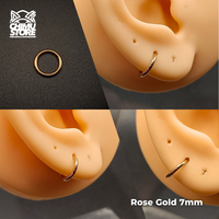 Argollas Clicker Titanio G23 - Tamaño 7mm (1,2mm) (16G)