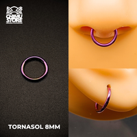 NEW Argollas Clicker Titanio G23 - Lisas Tamaño 8mm (1,2mm) (16G)