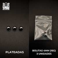 NEW Tops (HC) Titanio G23 - Repuestos de Bolitas (16G y 14G)