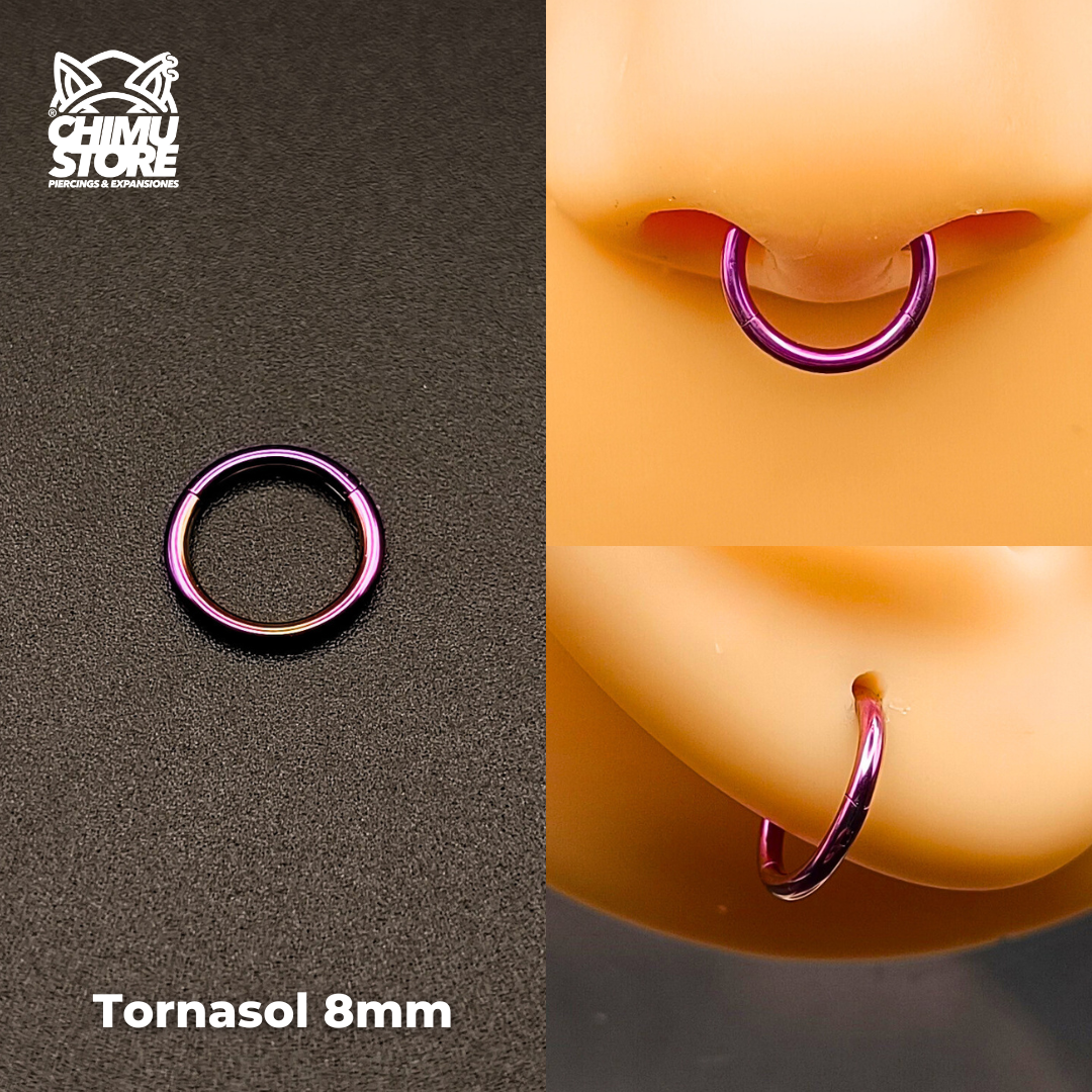 NEW Argollas Clicker Titanio G23 - Tamaño 8mm (1,2mm) (16G)
