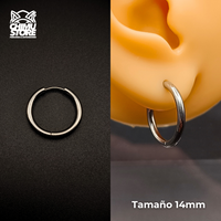 NEW Argollas Titanio G23 - Plateados Grosor 2mm - Para Colgantes y Septums (18G)