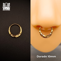 NEW Argolla Clicker Titanio ASTM F-136 - Diseño Fluido (1,2mm) (16G)