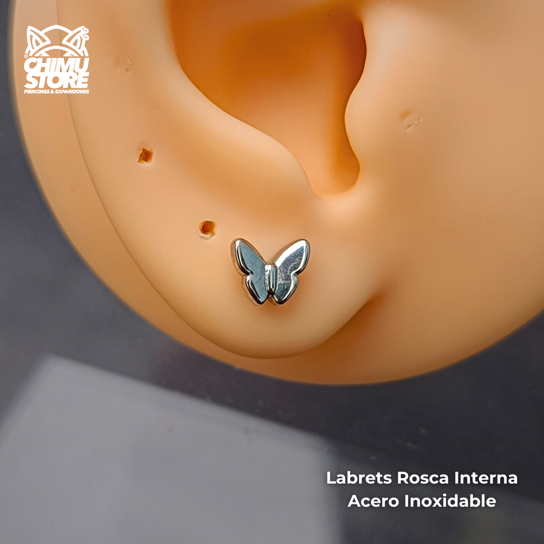 NEW Labret Rosca Interna Acero Inoxidable - Figuras y Animales (1,2mm;8mm) (16G)