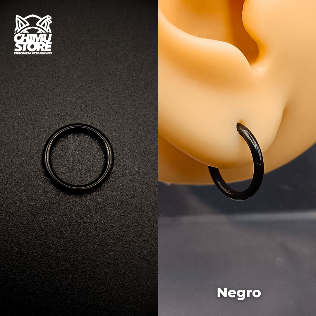 NEW Argollas Clicker Titanio G23 - Tamaño 10mm (1,6mm;10mm) (14G)