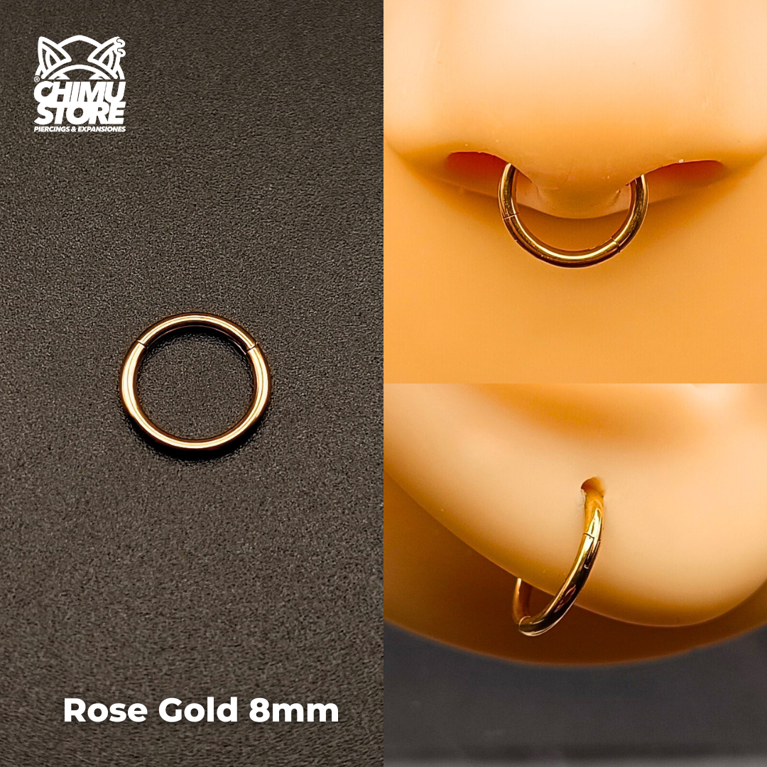 NEW Argollas Clicker Titanio G23 - Tamaño 8mm (1,2mm) (16G)