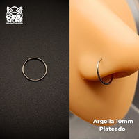 NEW Nostril Argolla Clicker Titanio G23 - Lisa (0,8mm y 1mm) (18G y 20G)