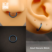 NEW Argollas Clicker Titanio G23 - Tamaño 8mm (1,2mm;16G)