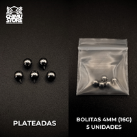NEW Tops (HC) Titanio G23 - Repuestos de Bolitas (16G y 14G)