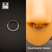 NEW Argolla Clicker Titanio G23 - Zirconias Frontales (1,2mm) (16G)