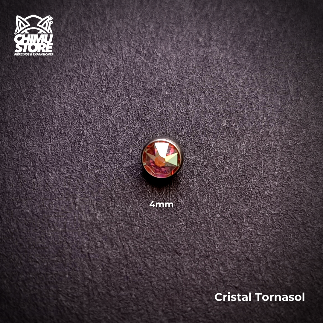 NEW Top de Microdermal Titanio G23 - Cristales 4mm (1,6mm) (14G)