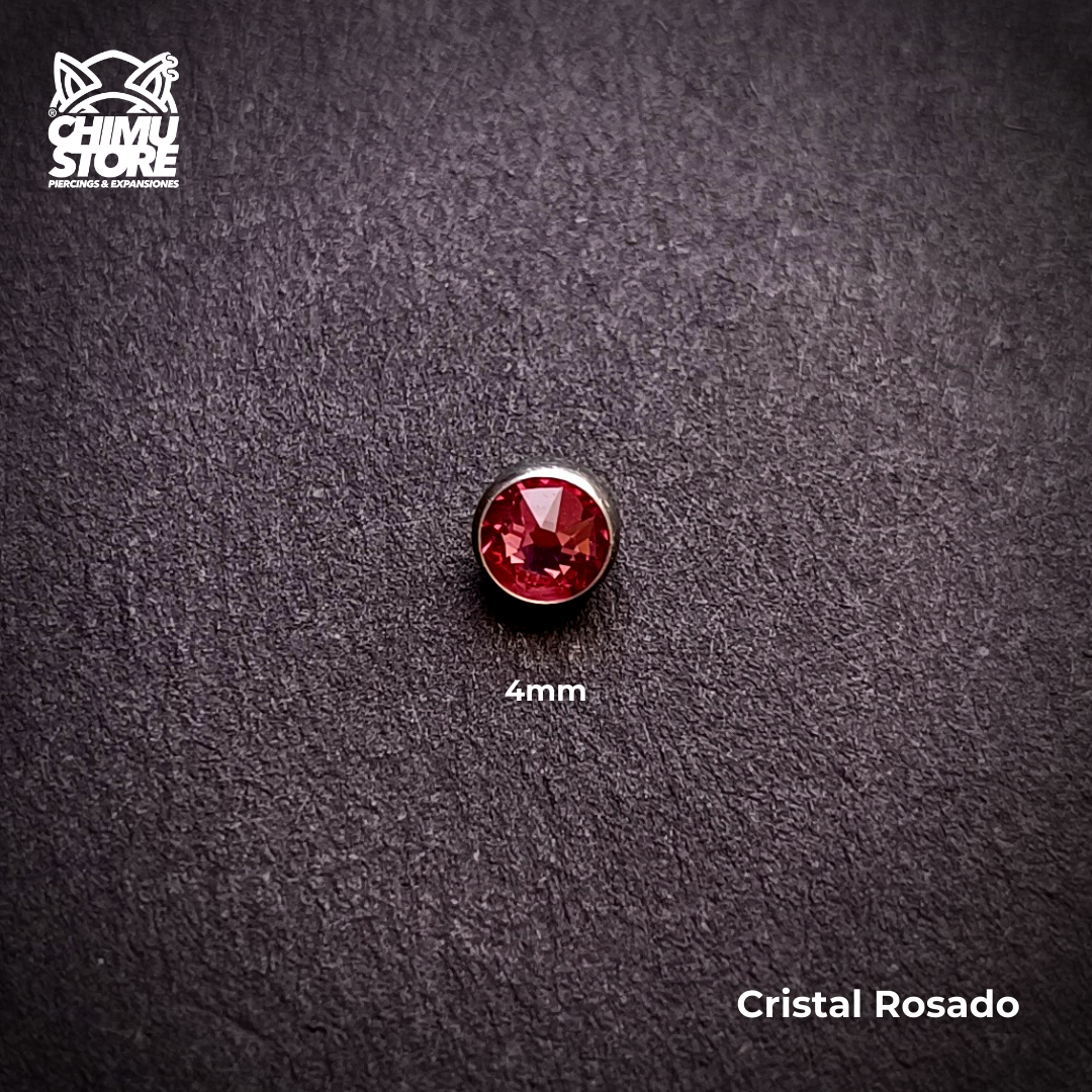 Top de Microdermal Titanio G23 - Cristales 4mm (1,6mm) (14G)