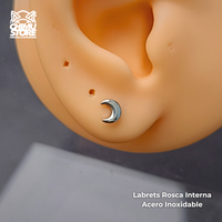 Labret Rosca Interna Acero Inoxidable - Figuras y Animales (1,2mm;8mm) (16G)