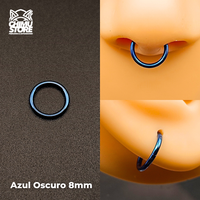 NEW Argollas Clicker Titanio G23 - Tamaño 8mm (1,2mm) (16G)