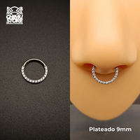 NEW Argolla Clicker Titanio G23 - Zirconias Frontales (1,2mm) (16G)