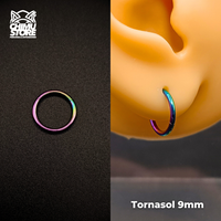 Argollas Clicker Titanio G23 - Lisas Tamaño 9mm (1,2mm) (16G)
