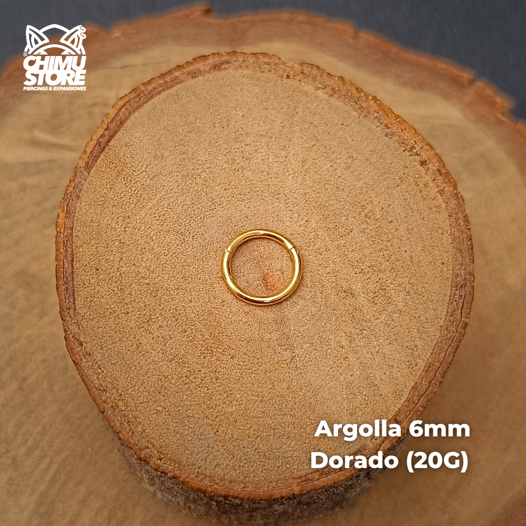 NEW Nostril Argolla Clicker Titanio G23 - Lisa (0,8mm y 1mm) (18G y 20G)