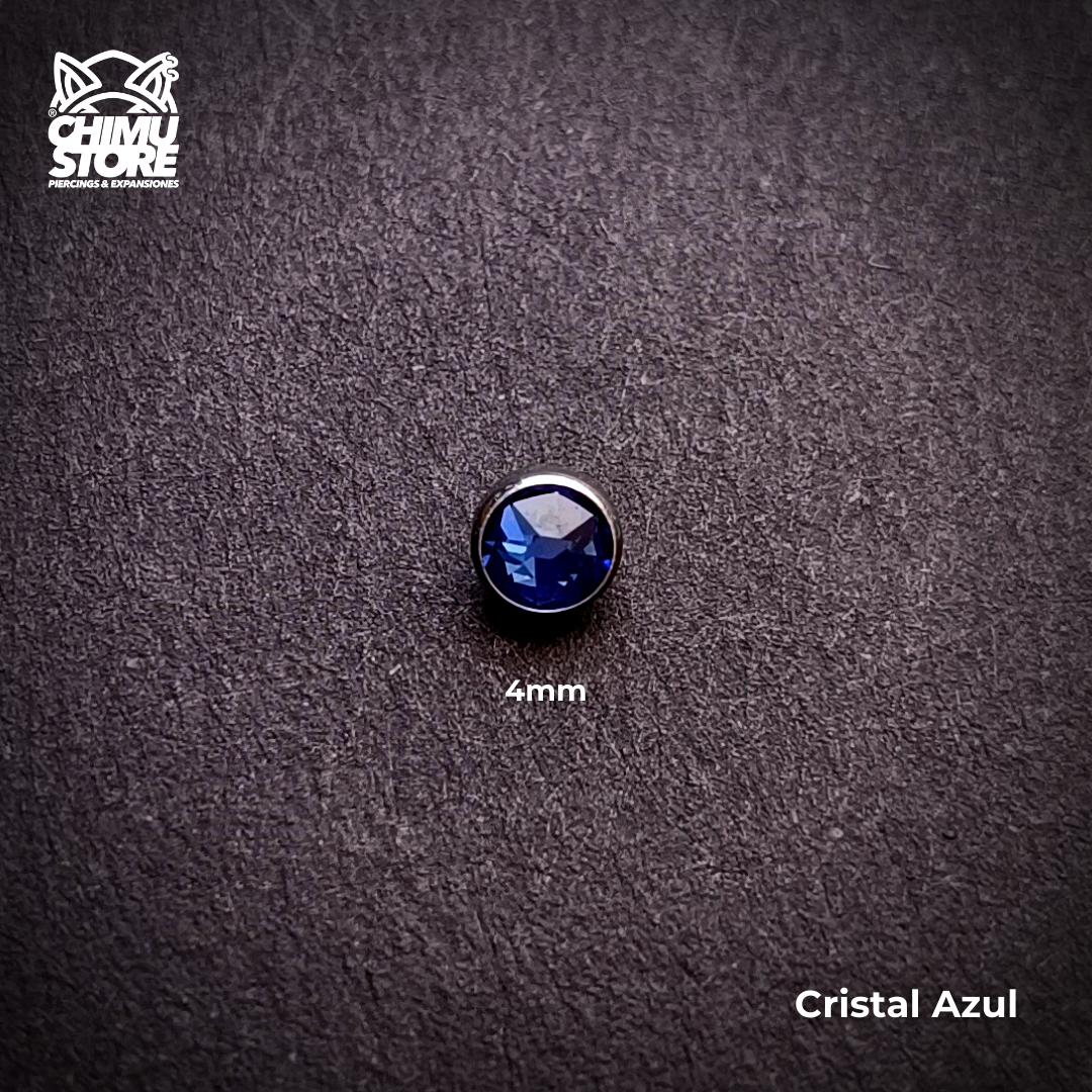 Top de Microdermal Titanio G23 - Cristales 4mm (1,6mm) (14G)
