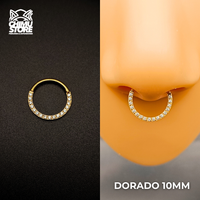 NEW Argolla Clicker Titanio G23 - Zirconias Frontales (1,2mm) (16G)