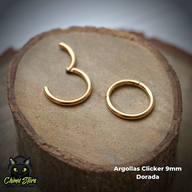 REP Argollas Clicker Titanio G23 - Tamaño 9mm (1,2mm;16G)