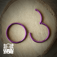 Argollas Clicker Titanio G23 - Tamaño 12mm (1,2mm) (16G)