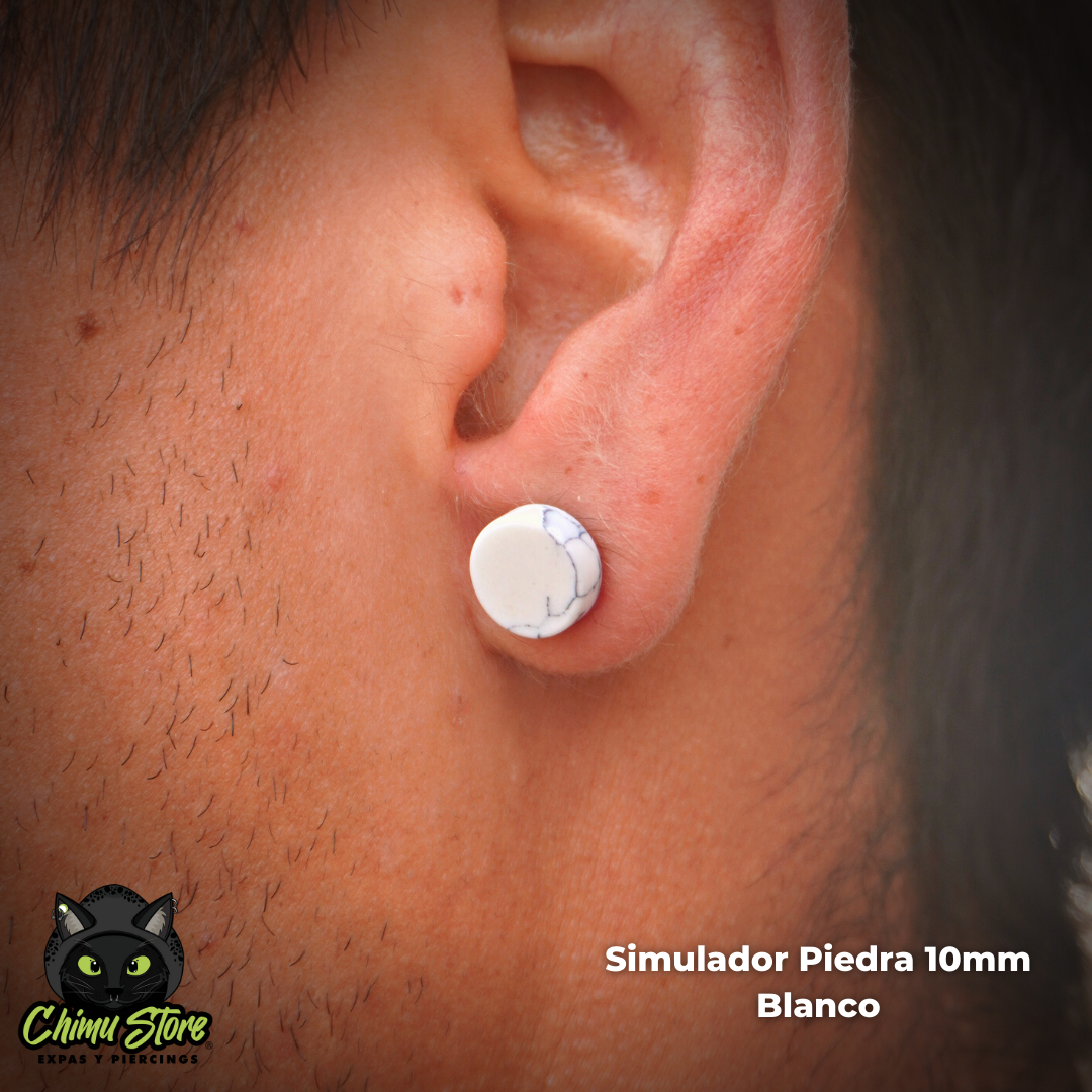 Simulador Acero Inoxidable - Piedra 10mm (1,2mm;6mm) (16G)