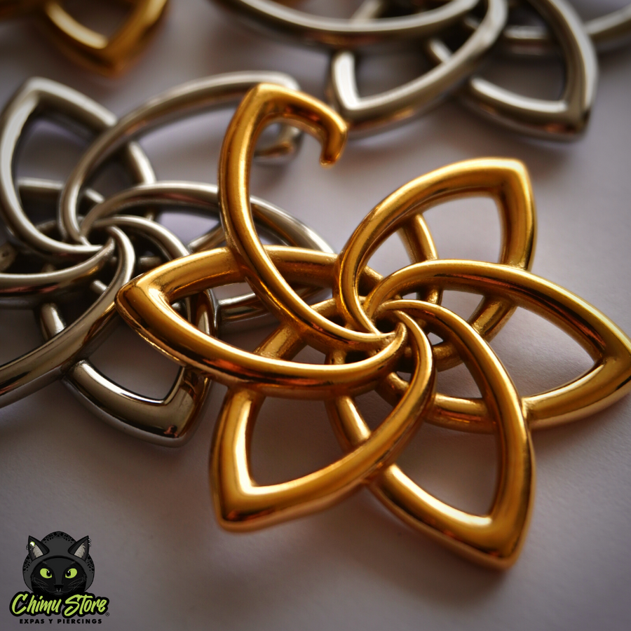 Pesos para Expansion Acero Inoxidable - Flor 6 Petalos (4mm) (6G) (23grs)