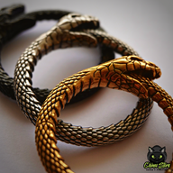 REP Pesos para Expansion Acero Inoxidable - Serpiente Uróboros (6mm;38mm) (34,5grs)