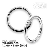 REP Argollas Clicker Titanio G23 - Tamaño 8mm (1,2mm;16G)