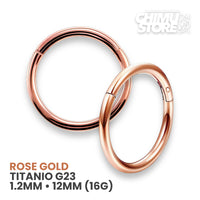 Argollas Clicker Titanio G23 - Tamaño 12mm (1,2mm) (16G)