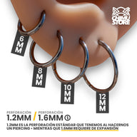 REP Argollas Clicker Titanio G23 - Tamaño 6mm (1,2mm;6mm) (16G)
