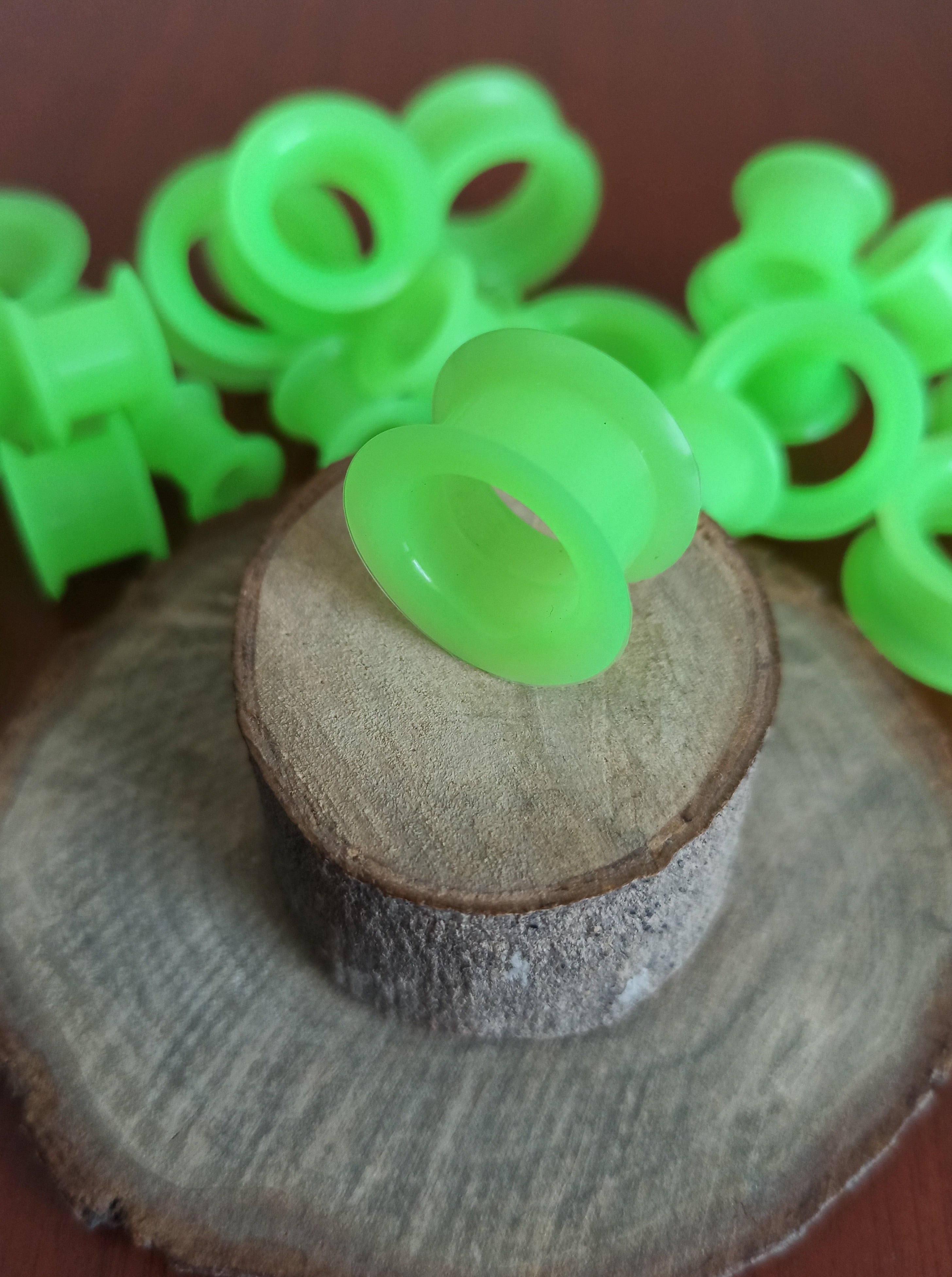 Expansiones Silicona Blanda - Modelo GZJ Color Verde (8mm a 20mm)