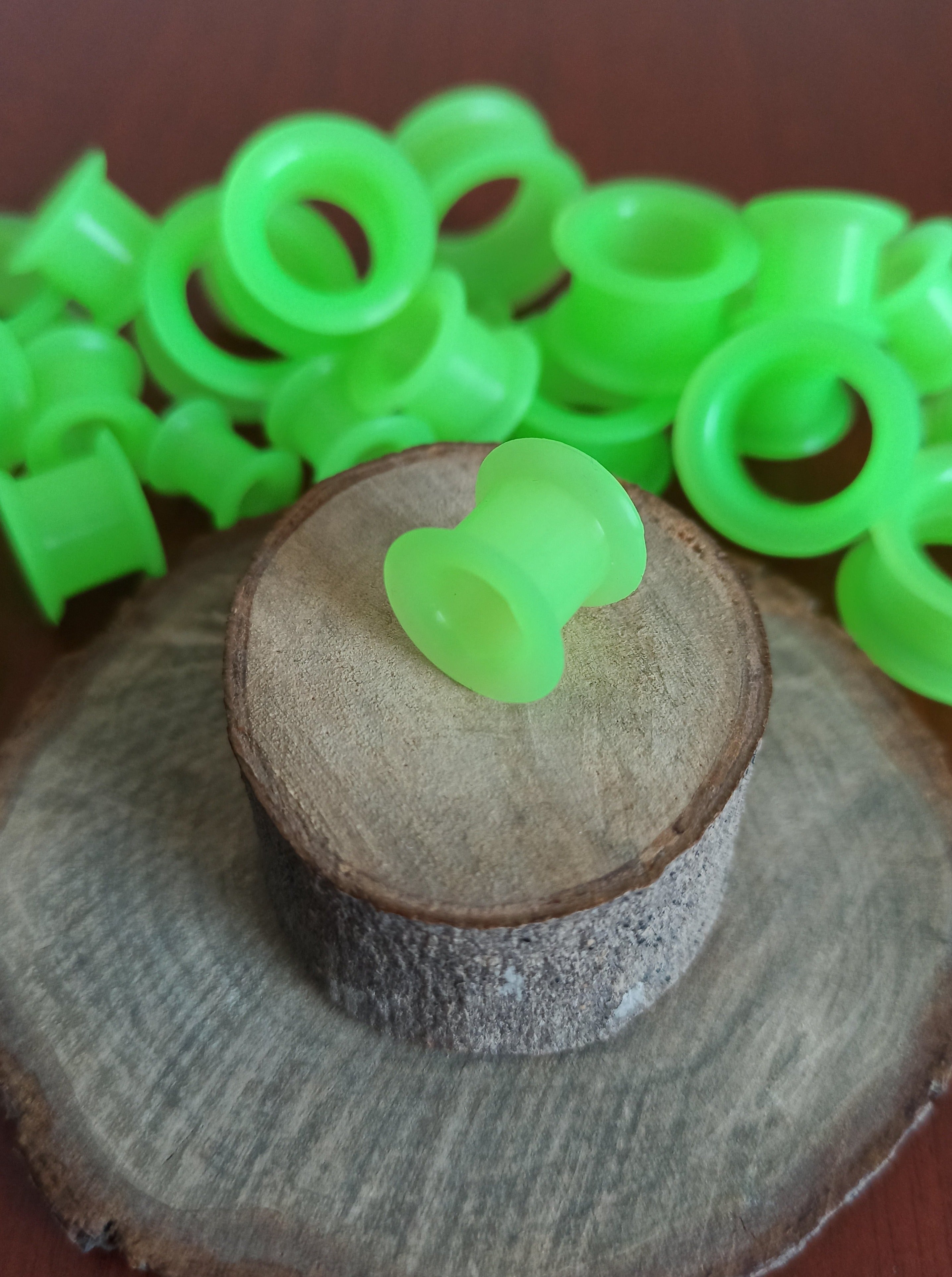 Expansiones Silicona Blanda - Modelo GZJ Color Verde (8mm a 20mm)
