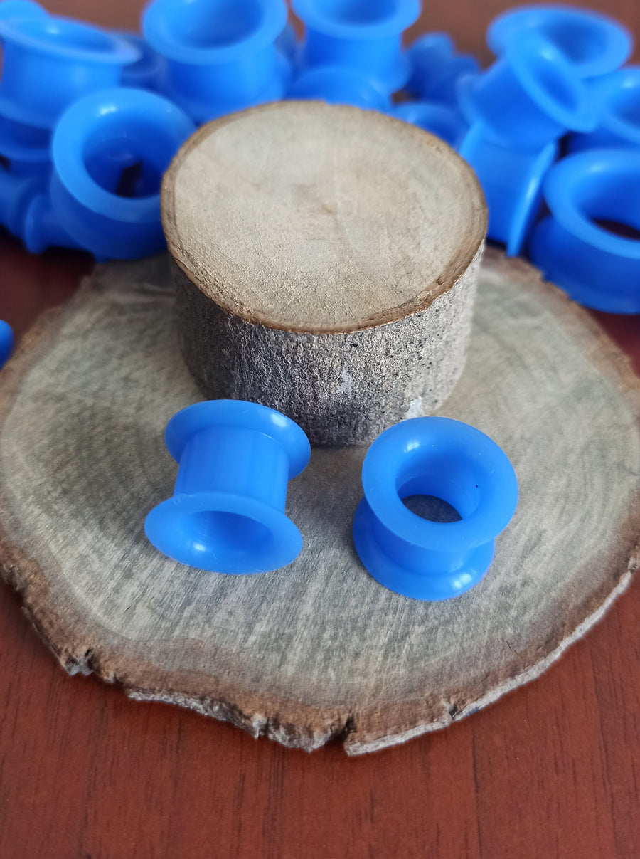 Expansiones Silicona Blanda - Modelo GZJ Color Azul (6mm a 20mm)